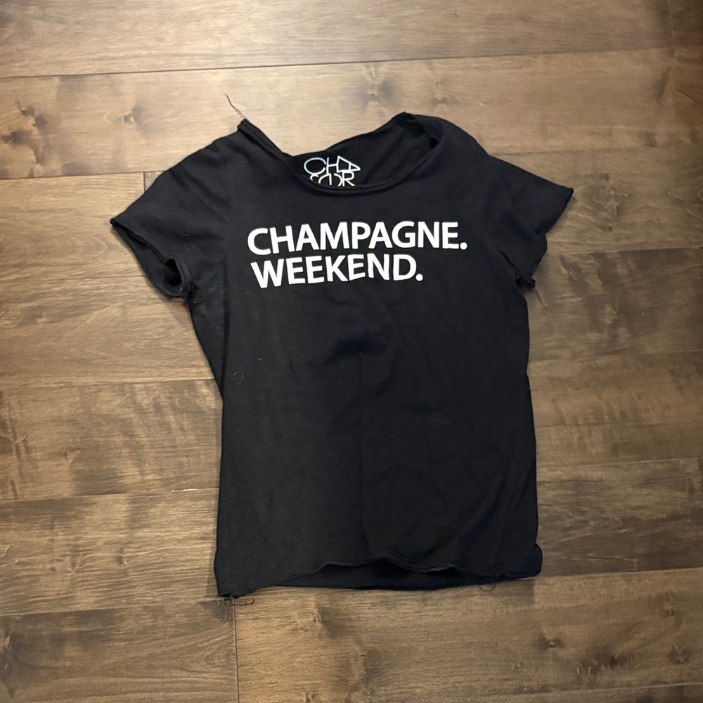 Chaser Black 'Champagne Weekend' Tee